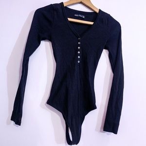 A&F button down Bodysuit - Small
